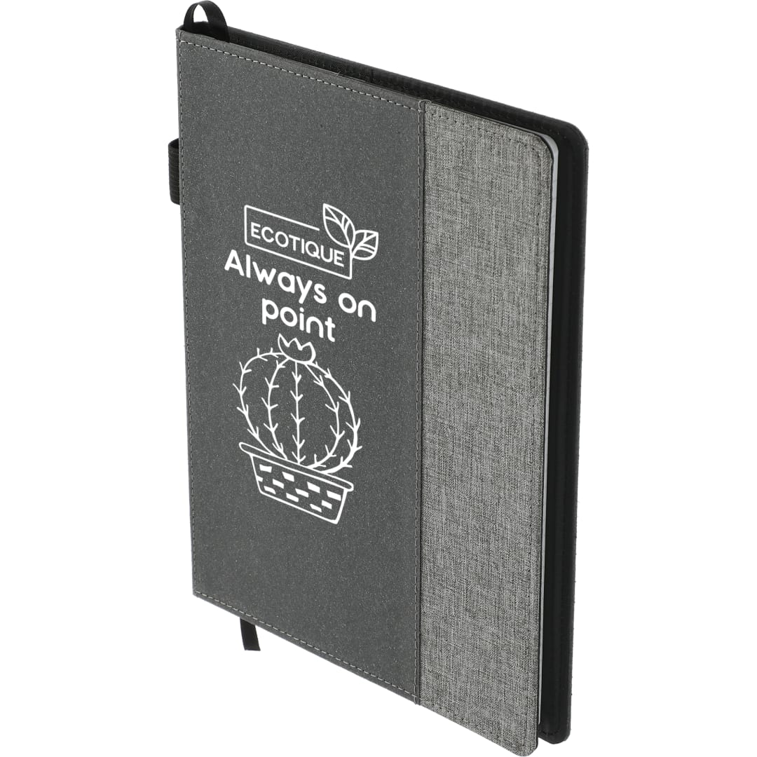 7" x 10" FSC® Mix Reclaim RPET Refillable Journal - 2800-74 Gray