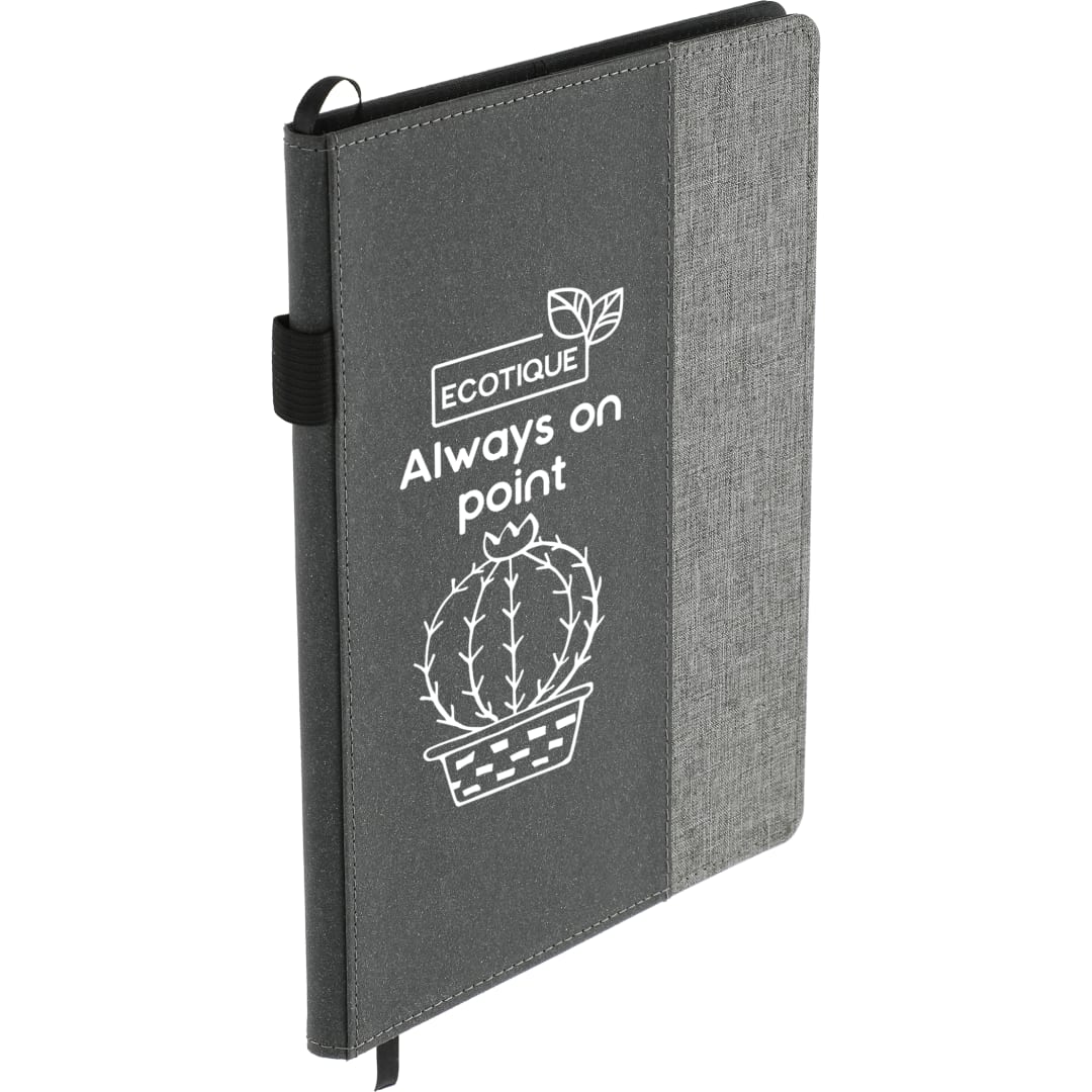 7" x 10" FSC® Mix Reclaim RPET Refillable Journal - 2800-74 Gray