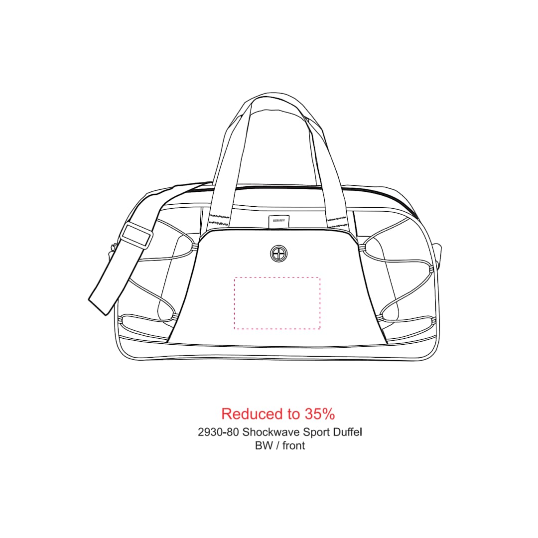 Shockwave 19" Sport Duffel Bag - 2930-80 Silver