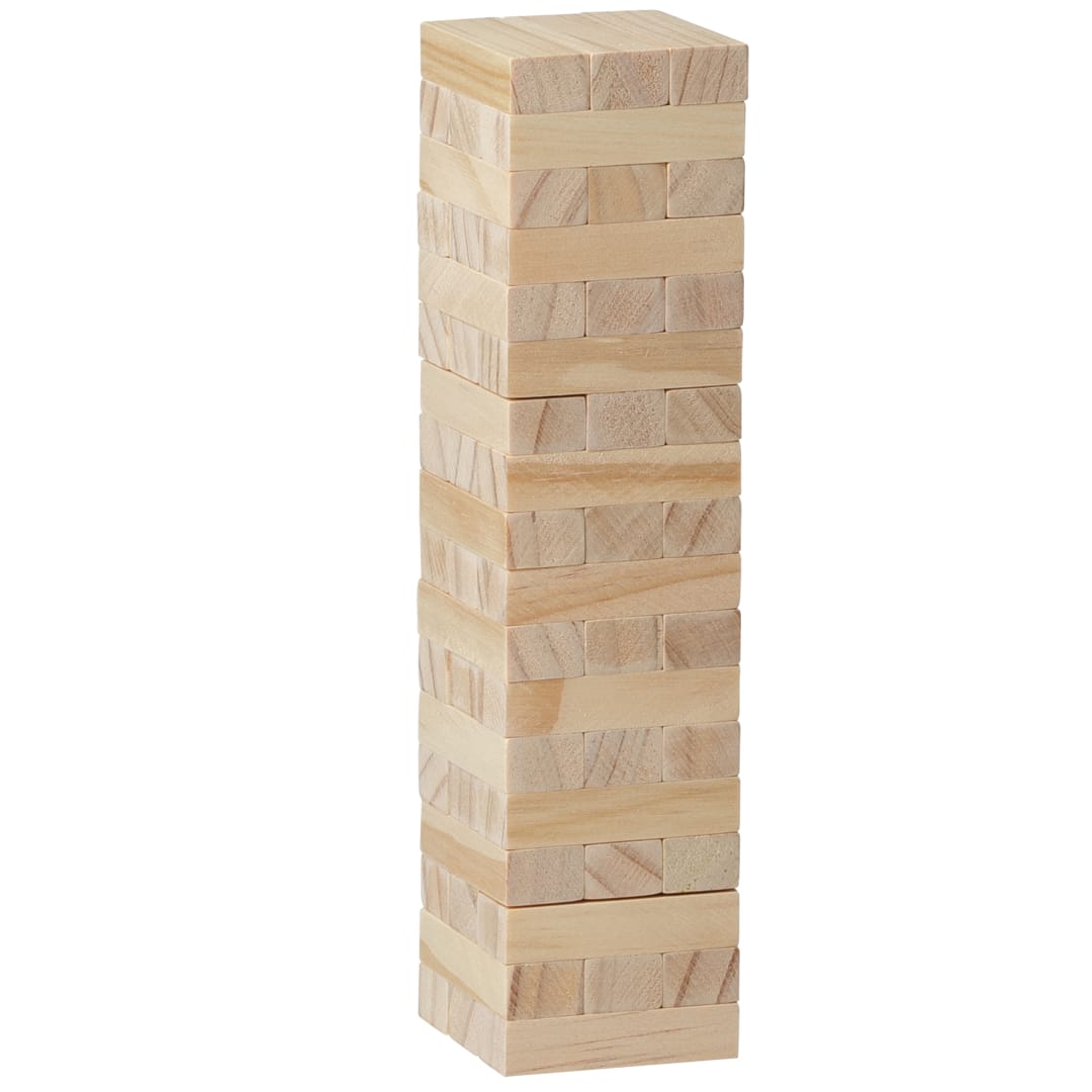  Tumbling Tower Wood Block Stacking Game - 3002-35