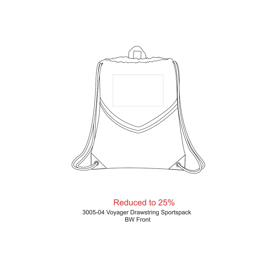 Voyager Drawstring Sportspack - 3005-04 Gray