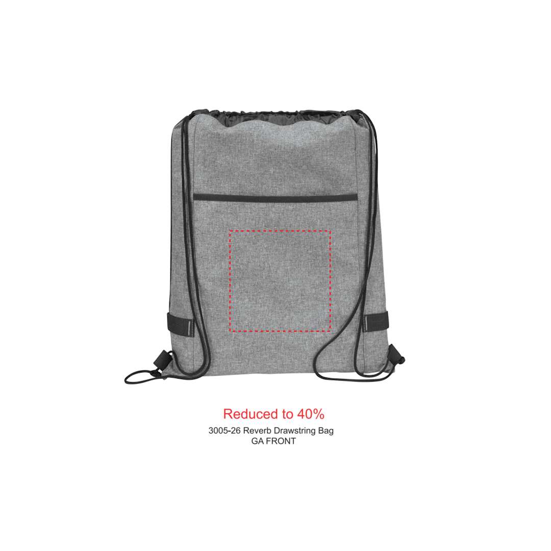 Reverb Drawstring Bag - 3005-26 Gray