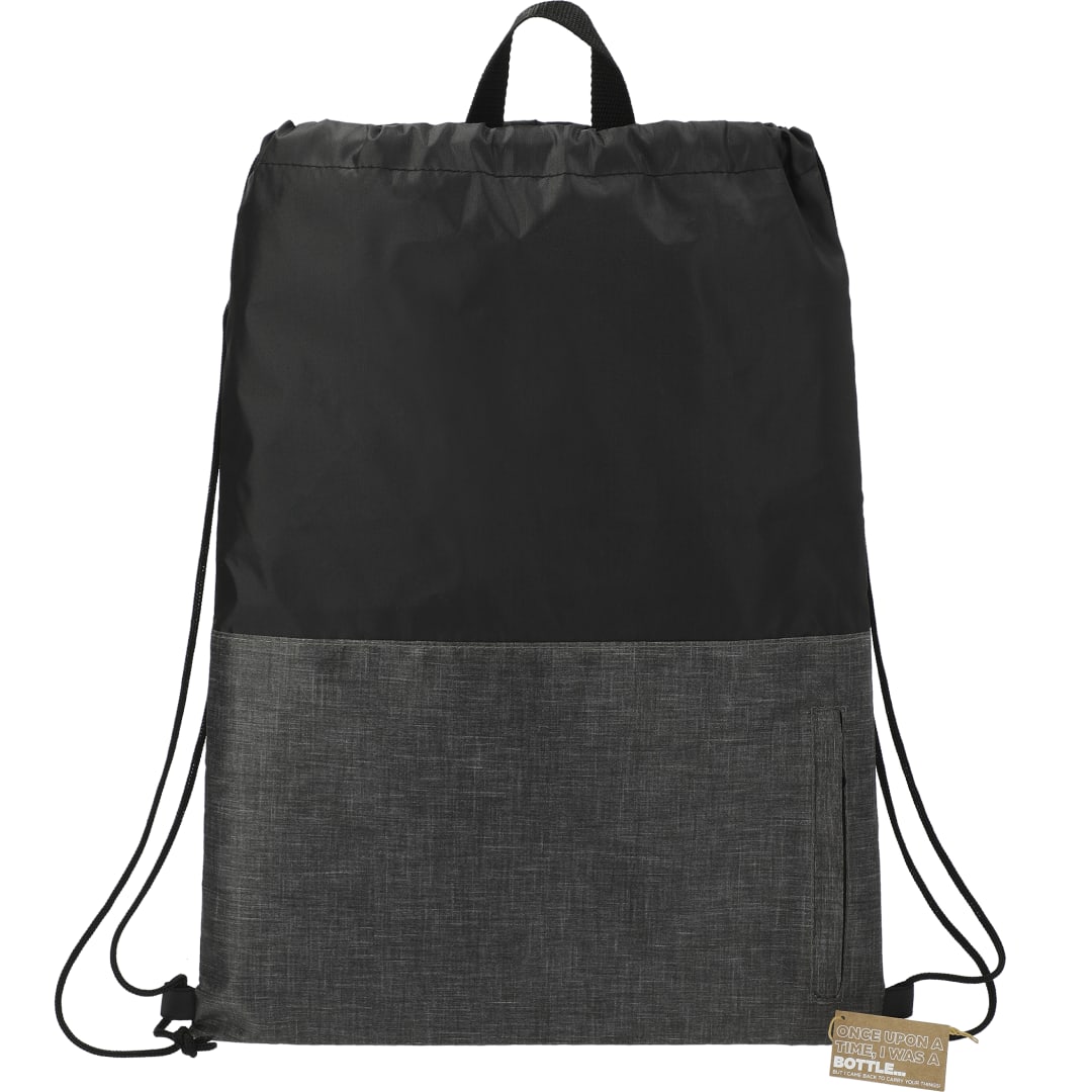  Ash Zippered Recycled Drawstring Bag - 3005-41
