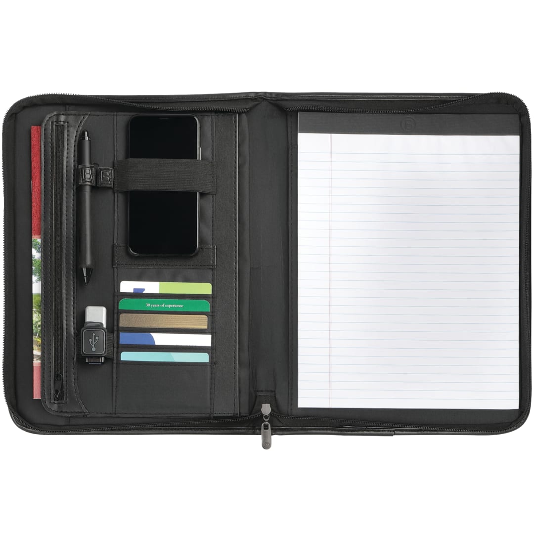 Burke FSC&#174; Mix Burke Zippered Padfolio - 3280-10