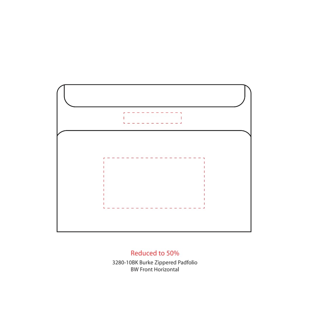 Burke FSC&#174; Mix Burke Zippered Padfolio - 3280-10 Black