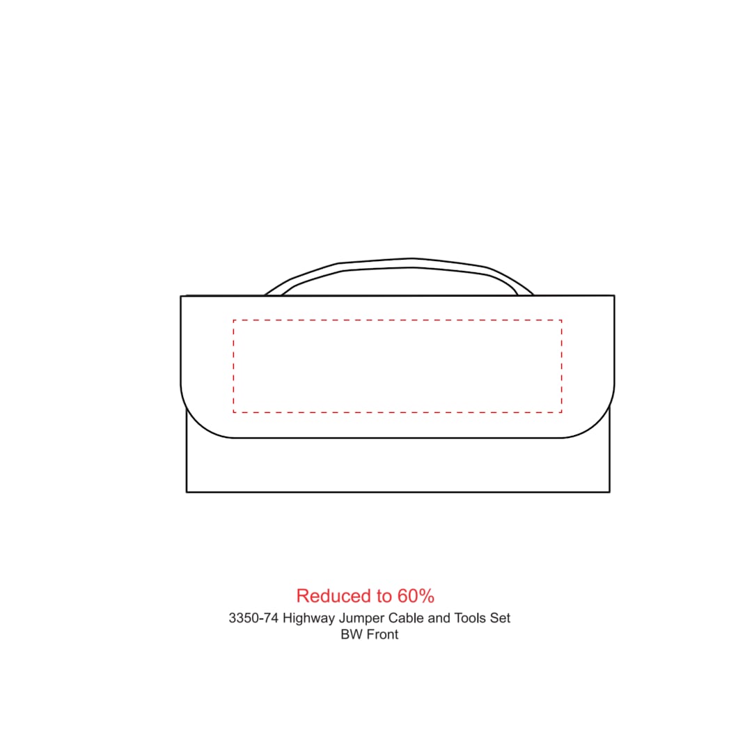 Highway Jumper Cable and Tools Set - 3350-74 Black