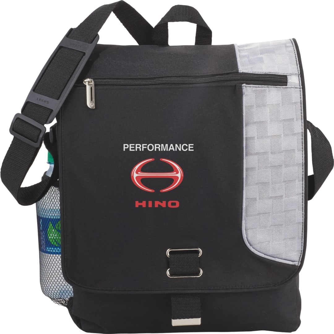 Gridlock Vertical 15" Computer Messenger Bag - 3450-13 Black