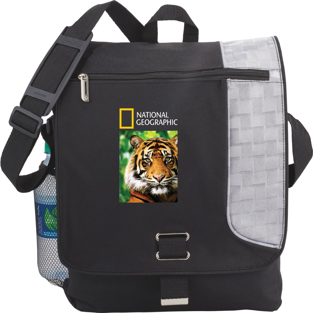 Gridlock Vertical 15" Computer Messenger Bag - 3450-13 Black