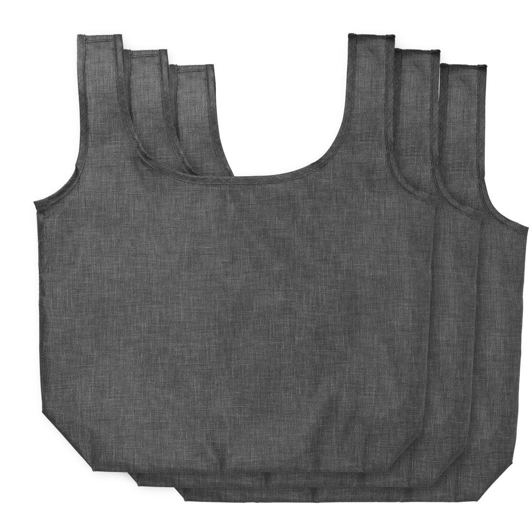 Ash Recycled 3-Pack Shopper Totes - 3450-26 Gray