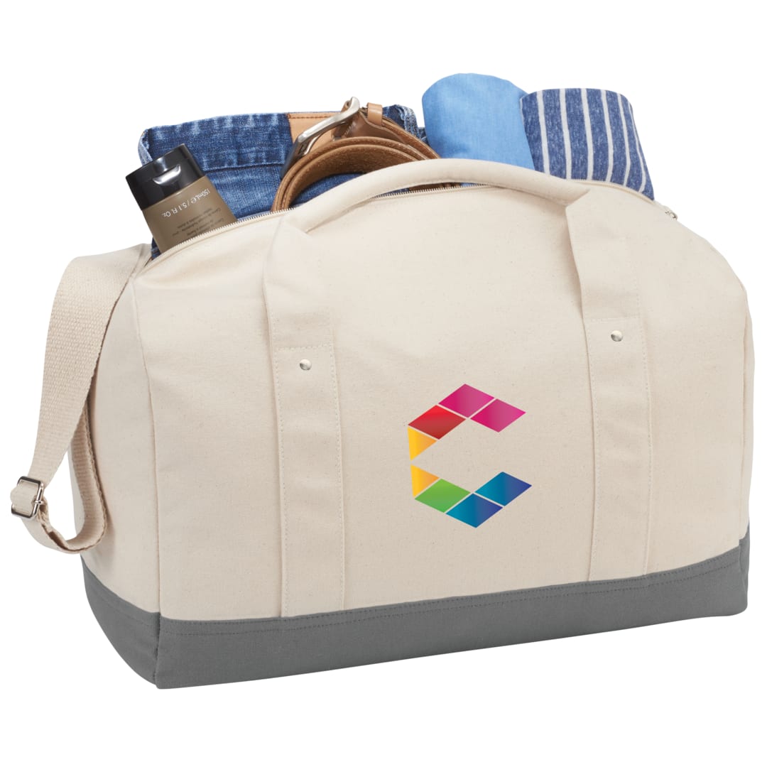 Belair 17" Cotton Canvas Duffel - 3450-69 Gray