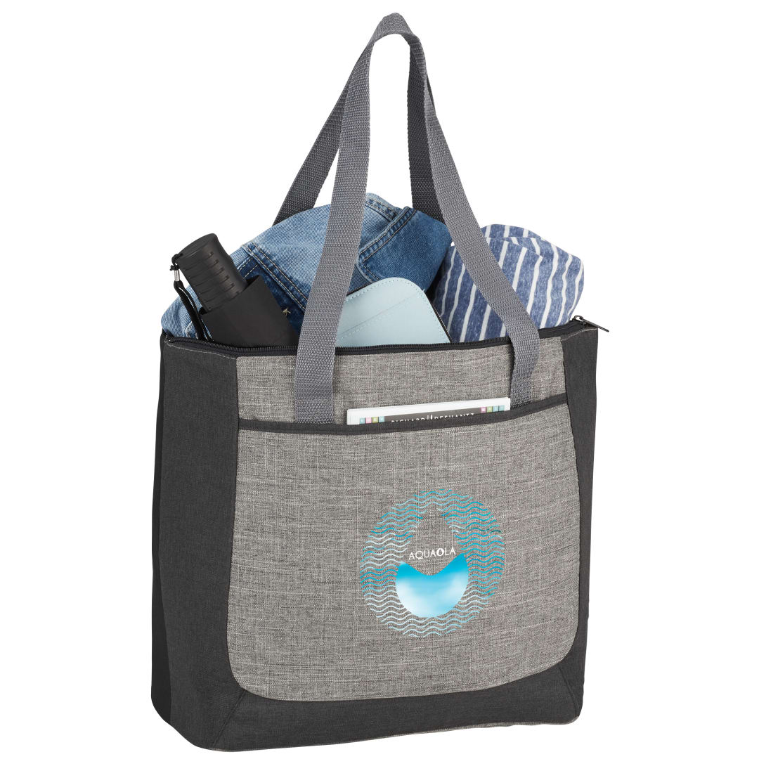 Reclaim Recycled Zippered Tote - 3450-71 Gray