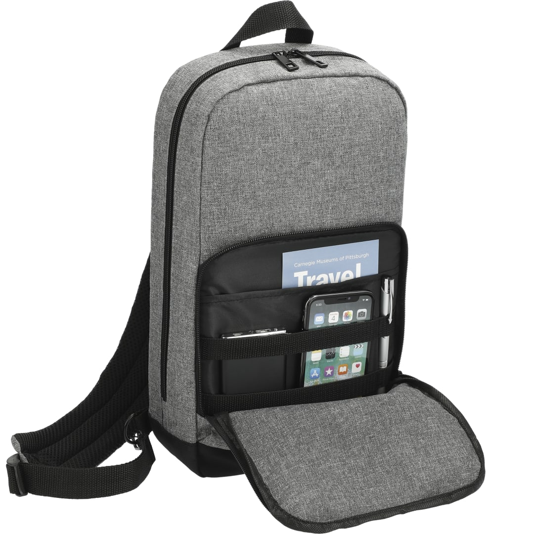 Graphite Deluxe Recycled Sling Backpack - 3451-04 Gray