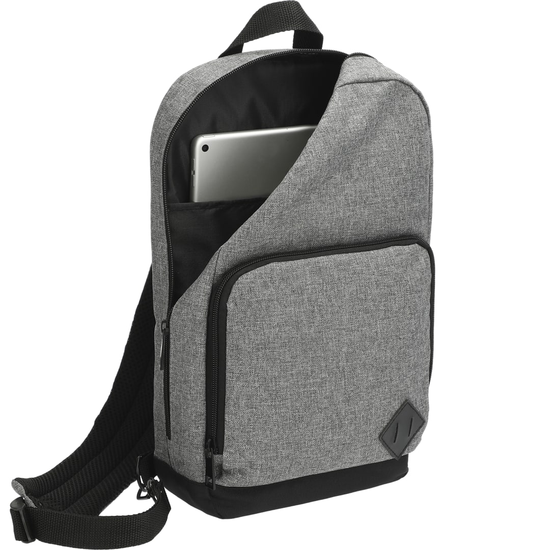 Graphite Deluxe Recycled Sling Backpack - 3451-04 Gray