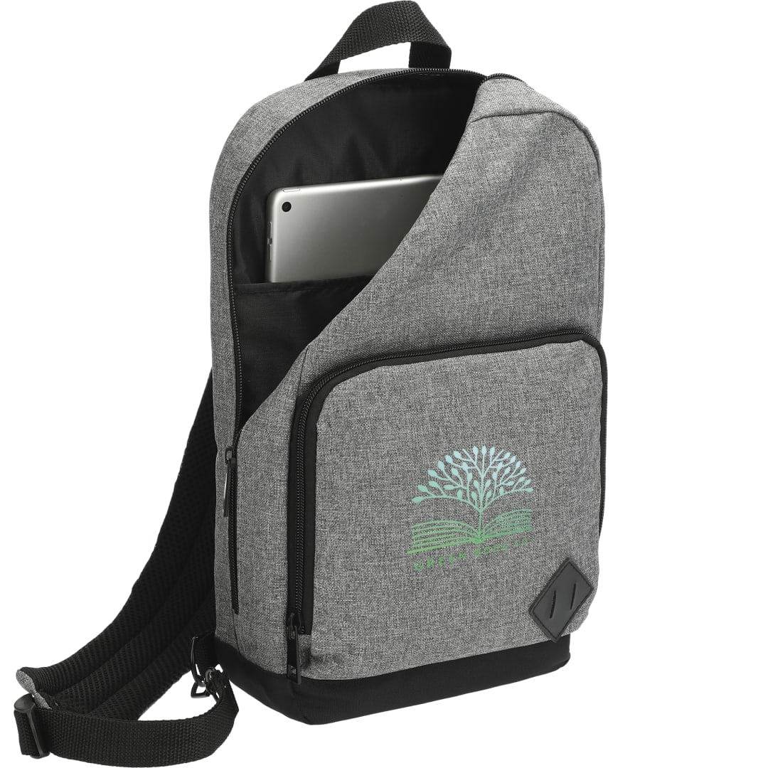 Graphite Deluxe Recycled Sling Backpack - 3451-04 Gray
