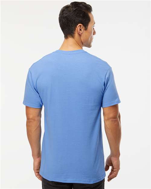 M&O Men's Gold Soft Touch T-Shirt - 4800 - 4800M Carolina Blue