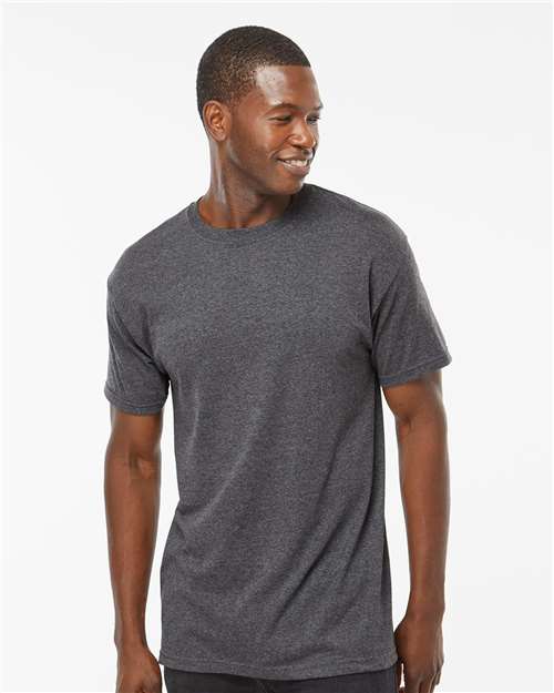 M&O Men's Gold Soft Touch T-Shirt - 4800 - 4800M Dark Heather