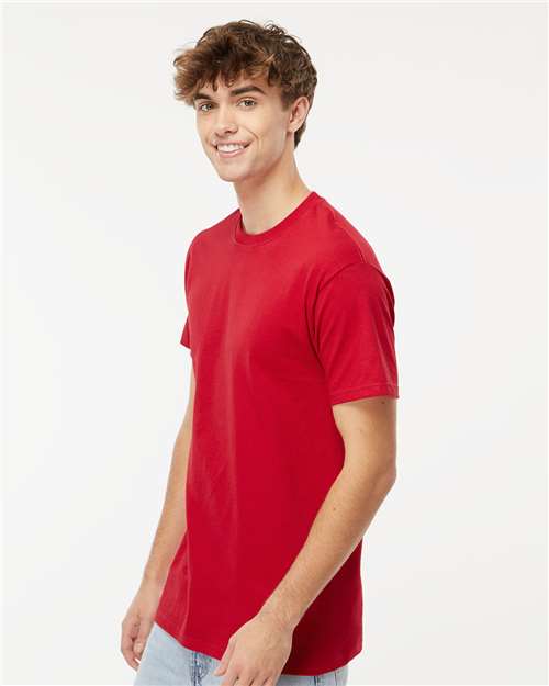 M&O Men's Gold Soft Touch T-Shirt - 4800 - 4800M Deep Red