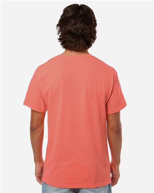 M&O Men's Gold Soft Touch T-Shirt - 4800 - 4800M Heather Coral