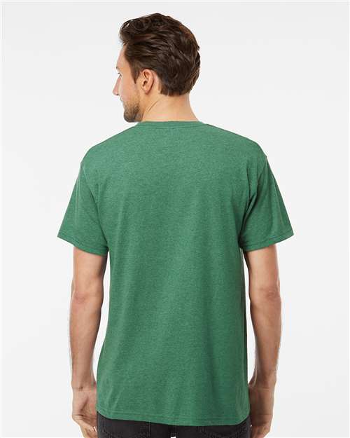M&O Men's Gold Soft Touch T-Shirt - 4800 - 4800M Heather Kelly Green
