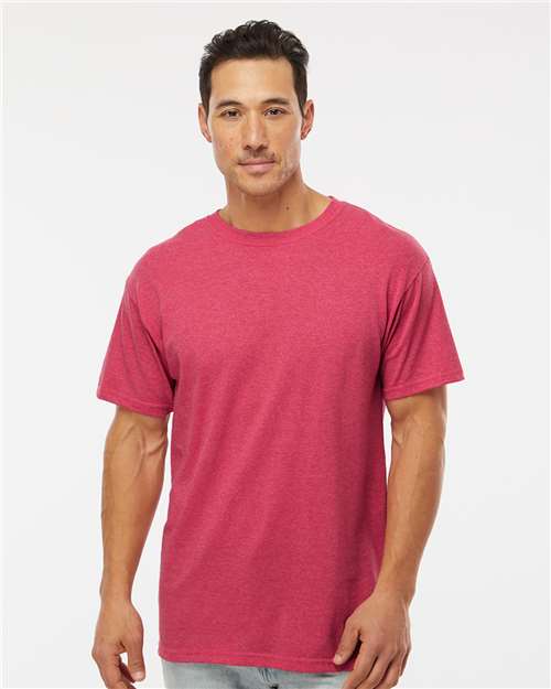 M&O Men's Gold Soft Touch T-Shirt - 4800 - 4800M Heather Pink