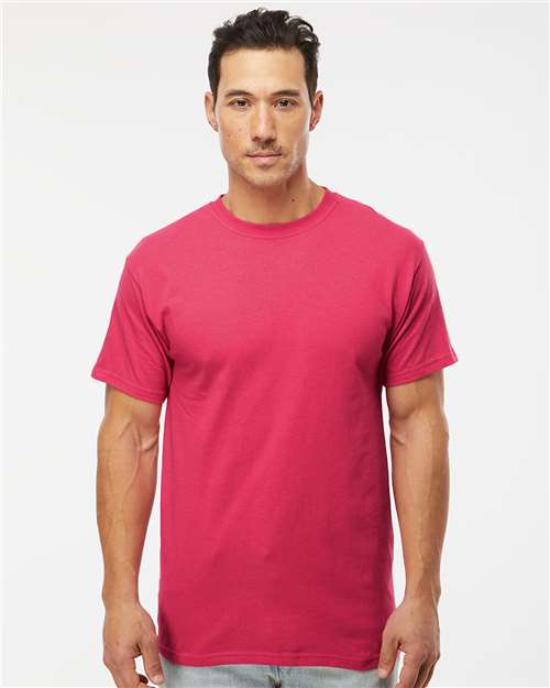 M&O Men's Gold Soft Touch T-Shirt - 4800 - 4800M Heliconia
