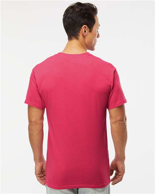 M&O Men's Gold Soft Touch T-Shirt - 4800 - 4800M Heliconia