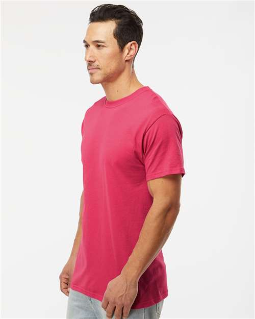 M&O Men's Gold Soft Touch T-Shirt - 4800 - 4800M Heliconia