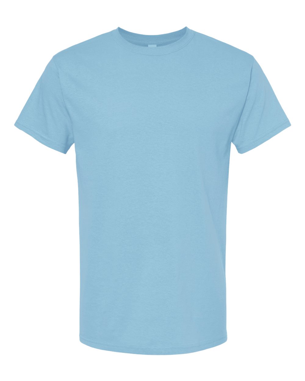 M&O Men's Gold Soft Touch T-Shirt - 4800 - 4800M Light Blue