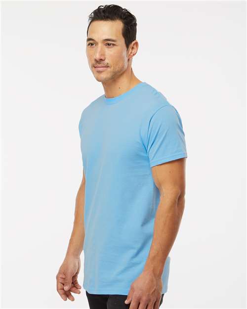 M&O Men's Gold Soft Touch T-Shirt - 4800 - 4800M Light Blue