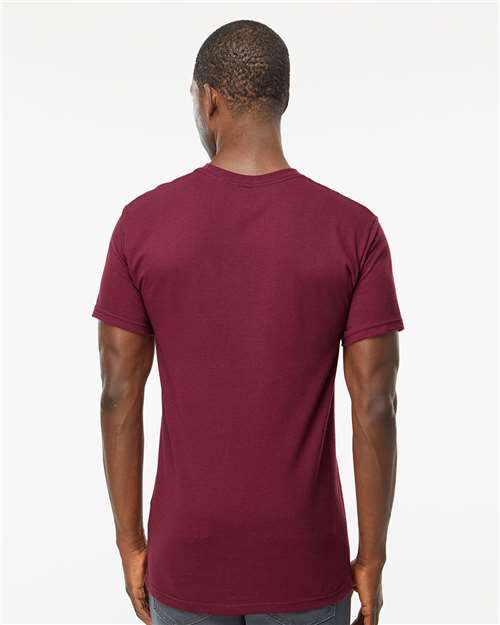 M&O Men's Gold Soft Touch T-Shirt - 4800 - 4800M Maroon