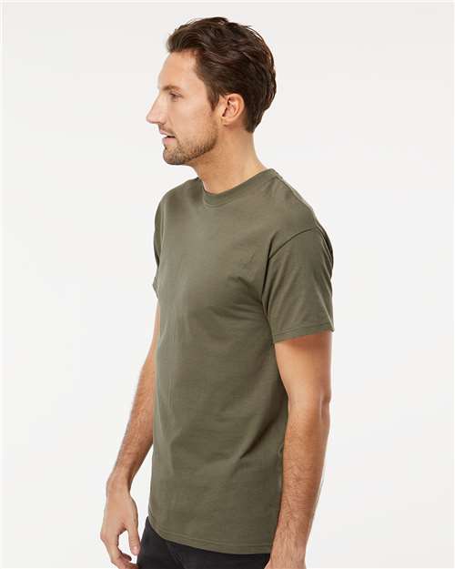 M&O Men's Gold Soft Touch T-Shirt - 4800 - 4800M Military Green