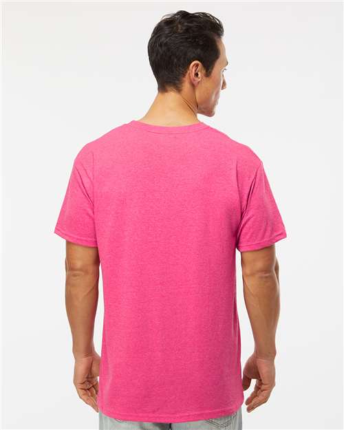 M&O Men's Gold Soft Touch T-Shirt - 4800 - 4800M Neon Pink