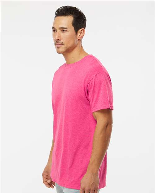 M&O Men's Gold Soft Touch T-Shirt - 4800 - 4800M Neon Pink
