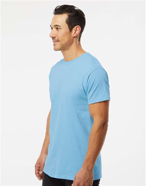 M&O Men's Gold Soft Touch T-Shirt - 4800 - 4800M Sky