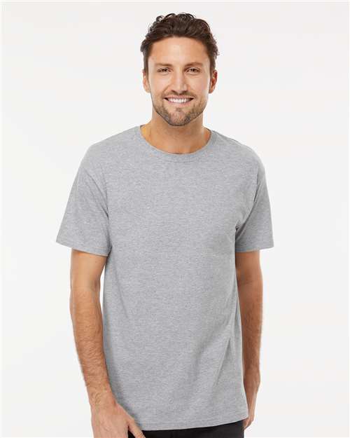 M&O Men's Gold Soft Touch T-Shirt - 4800 - 4800M Sport Grey