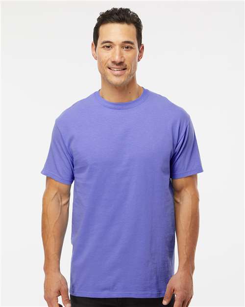 M&O Men's Gold Soft Touch T-Shirt - 4800 - 4800M Violet