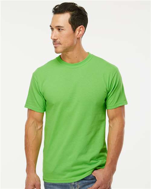 M&O Men's Gold Soft Touch T-Shirt - 4800 - 4800M Vivid Lime