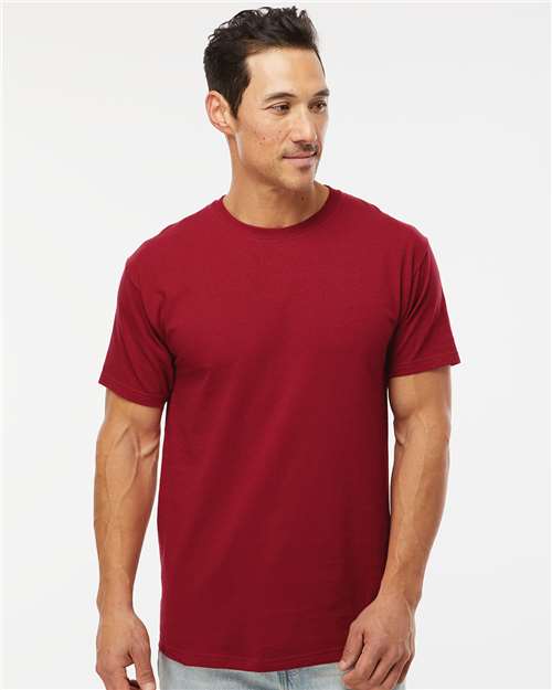 M&O Men's Gold Soft Touch T-Shirt - 4800 - 4800M Cardinal Red