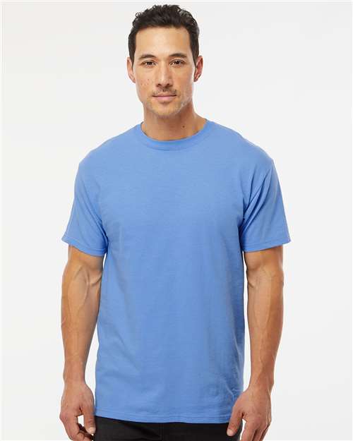 M&O Men's Gold Soft Touch T-Shirt - 4800 - 4800M Carolina Blue