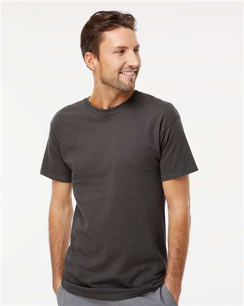 M&O Men's Gold Soft Touch T-Shirt - 4800 - 4800M Charcoal