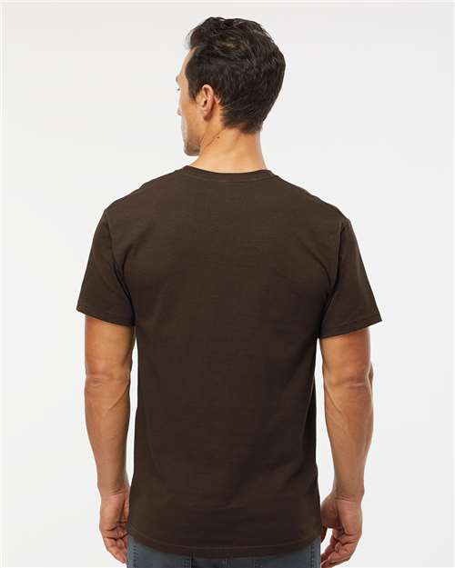M&O Men's Gold Soft Touch T-Shirt - 4800 - 4800M Chocolate