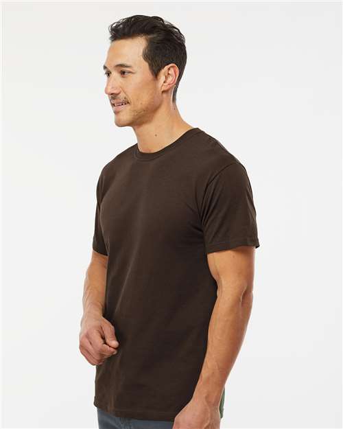 M&O Men's Gold Soft Touch T-Shirt - 4800 - 4800M Chocolate