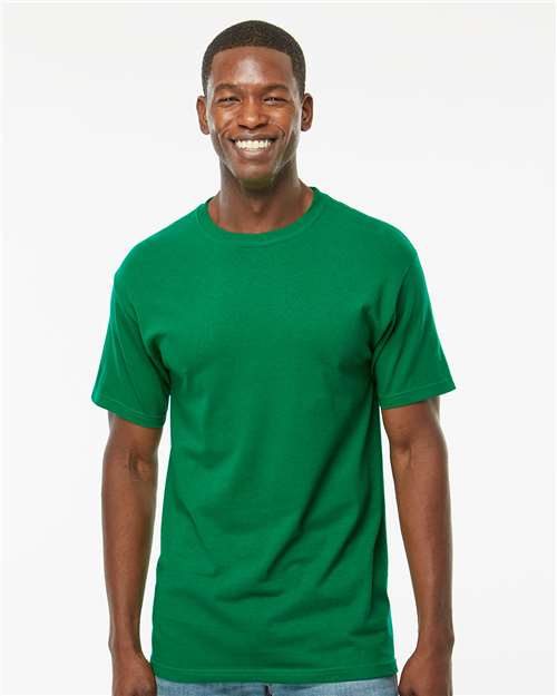 M&O Men's Gold Soft Touch T-Shirt - 4800 - 4800M Fine Kelly Green