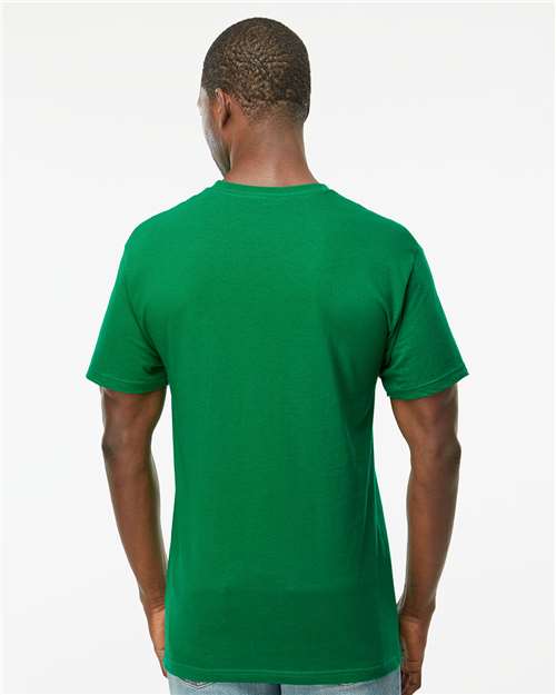 M&O Men's Gold Soft Touch T-Shirt - 4800 - 4800M Fine Kelly Green