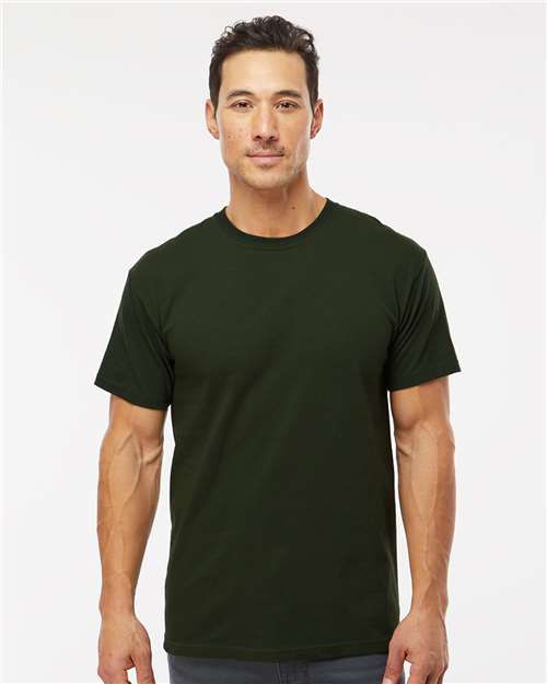 M&O Men's Gold Soft Touch T-Shirt - 4800 - 4800M Forest Green