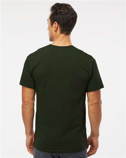 M&O Men's Gold Soft Touch T-Shirt - 4800 - 4800M Forest Green