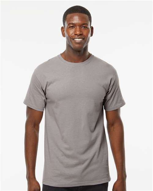 M&O Men's Gold Soft Touch T-Shirt - 4800 - 4800M Gravel