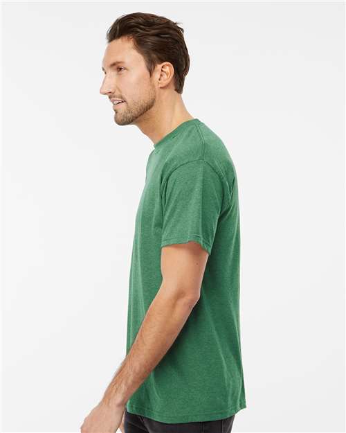 M&O Men's Gold Soft Touch T-Shirt - 4800 - 4800M Heather Kelly Green