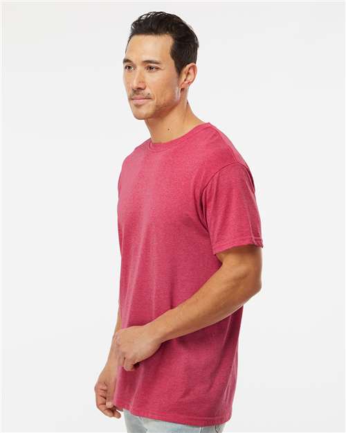 M&O Men's Gold Soft Touch T-Shirt - 4800 - 4800M Heather Pink