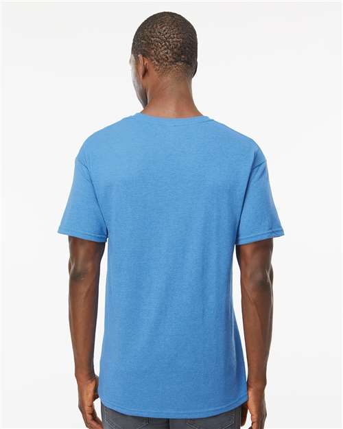 M&O Men's Gold Soft Touch T-Shirt - 4800 - 4800M Heather Turquoise